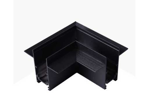 4 x Connecteur en L pour rail magnétique encastré – 48V – Horizontal 