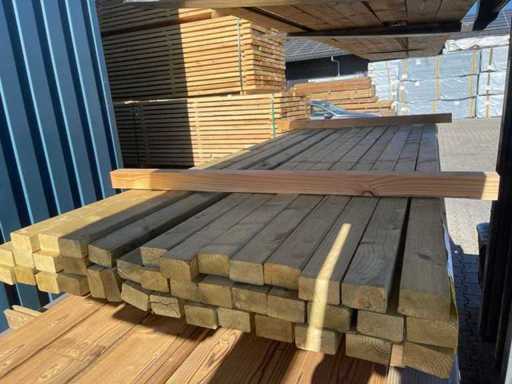 Spruce Rules Planed Impregnated 2600x70x45m (39x)