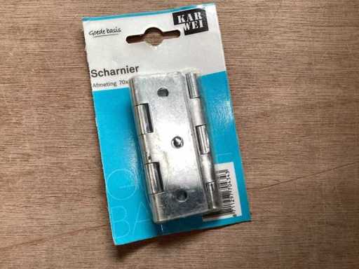 Karwei Scharnier verzinkt, 70x51 mm, 3 pack (70x)