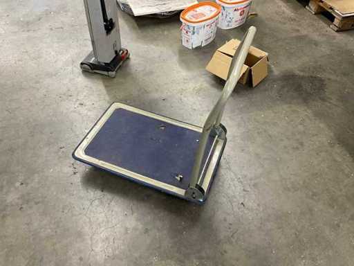 Carro de transporte para material de chapa, 2 ruedas giratorias, plegables 70x45cm