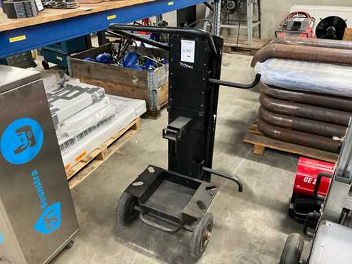 Welding machine transport trolley