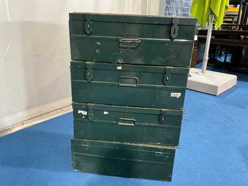 Transport case - metal storage case 4pcs