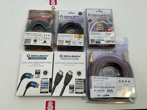 Oehlbach Videokabel (6x)