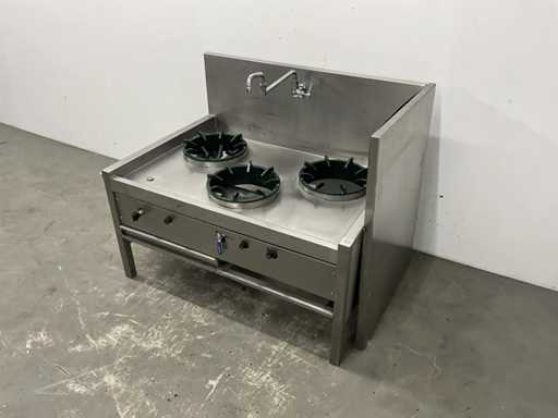 Stainless steel wok stove