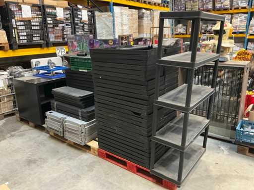 Partij kunststof legbordrekken