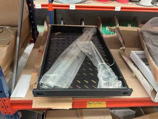 Digitus Tray-2-1000SW Verlängerbares Regal (2x)