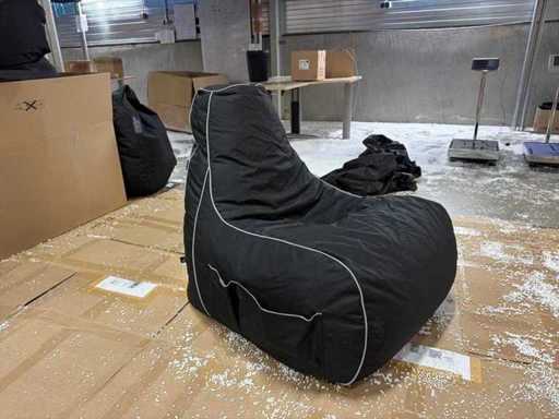 Gamer Beanbag (rozmiar: L, zielone detale)