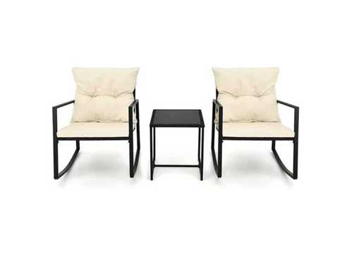 MaxxGarden 22403 Garden set - rocking chair set - 2 person - Textilene metal