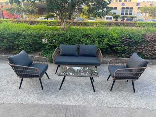 MaxxGarden 88706 Loungeset 4 persoons wicker