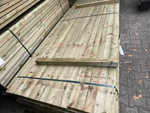 Świerk – strugany list impregnowany – 3000x70x45mm (192x)