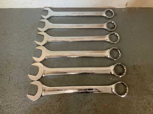 2024 SG TOOLS 6 delig Steek en Ringsleutelset