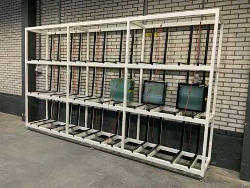 Unità di scaffalature in vetro da 30 pezzi