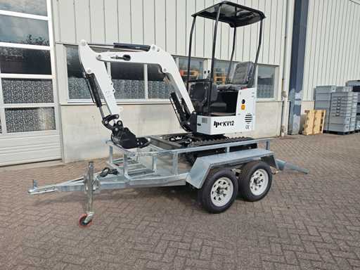 JPC - 2025 - KV12 - Minigraafmachine met aanhangwagen