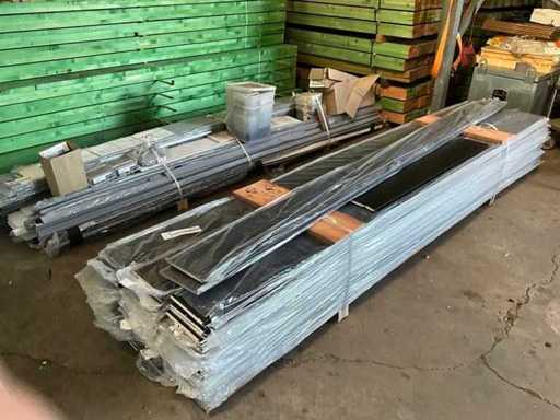 Partij gevelbekleding en/of gootafwerking Flush (106x)