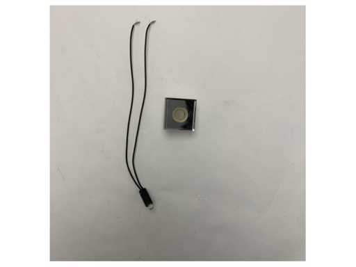 BCM 3271/0035 CR.L. luce di cortesia quadra LED in acciaio inox