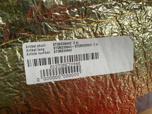 Zijwand 77cm en deur 72cm met rvs profiel