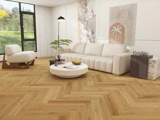 Sol vinyle uniclic Africa Herringbone Flex 131,84 m2