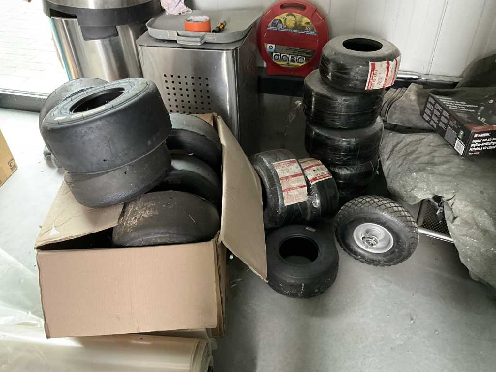 14 different karting racing tyres