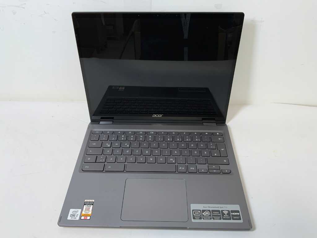 Chromebook Acer Spin 713 i7 14 po, Core(MC) 10e génération, 16 Go de RAM, SSD 128 Go