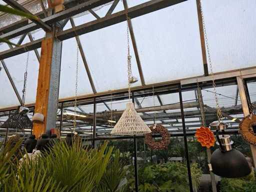 Set of 3 Designer Pendant Lamps - Industrial & Boho Mix