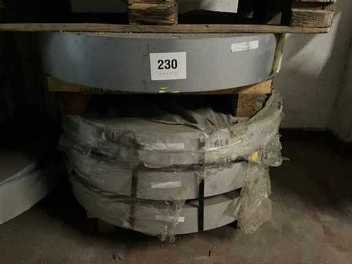 Wałki stali ocynkowanej (4x)