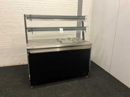 Vitrină de încălzire + bain Marie