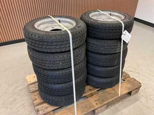10x Unused Security 155/70R12C Trailer Wheel Ifor Williams