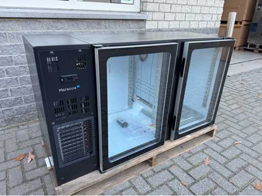 Marecos onegbruikt - 2 glas deurs - Koelwerkbank / barkoeling