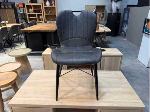 Stoel antraciet (6x)