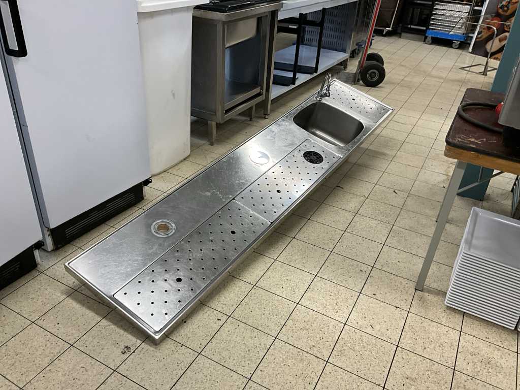Stainless steel bar top