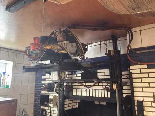 Gas burner + control for oven