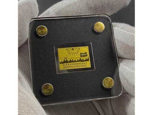 999 Feingold Goldnote „Alexanderplatz Demonstration“ – 30 Jahre Deutsche Einheit – Zertifikat