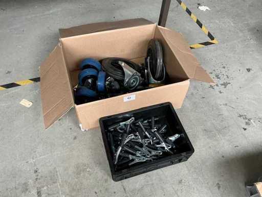 Casters and clamps
