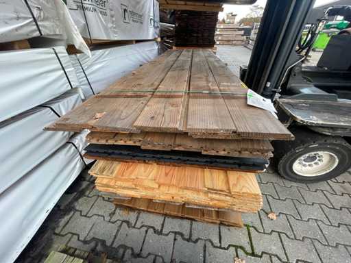 Douglas rebate/half-timber rebate 3000x190x18mm (10x)