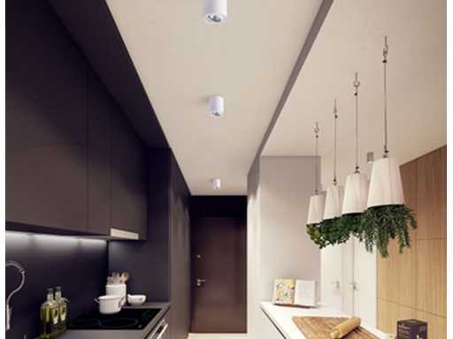 GU10 Luminaire spot monté en surface basculable 8,4 cm (8x)