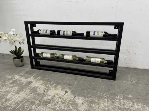 Wall-mounted wine rack