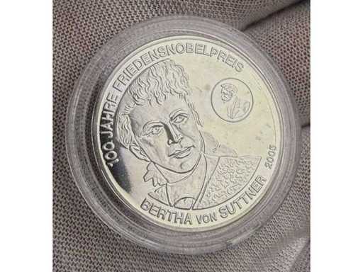 Sammler-Medaille „100 Jahre Friedensnobelpreis“ – Bertha von Suttner 2005