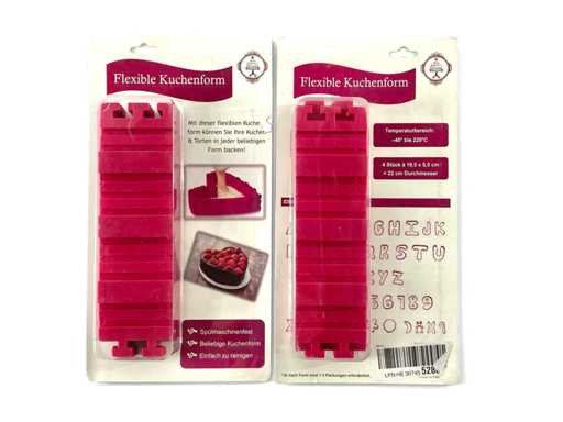 *NOI* Tăvi flexibile pentru prăjituri, vase de copt din silicon (686 de seturi)