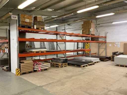 Heavy-duty shelf, with contents