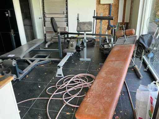 Diverse fitnessapparaten en toebehoren (9x)