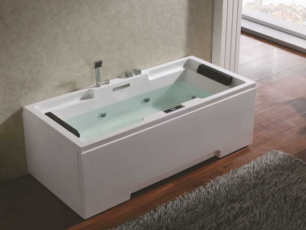 Surface-mounted (or built-in massage bath) - Olan (white or gloss black)