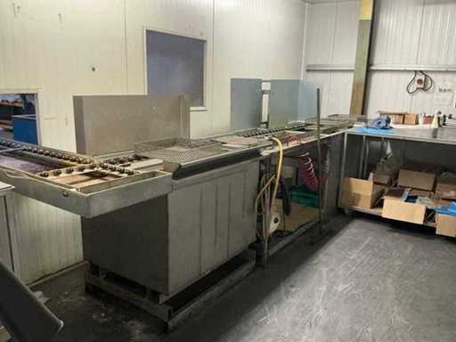 Hydraulische wasstraat voor onderdelen