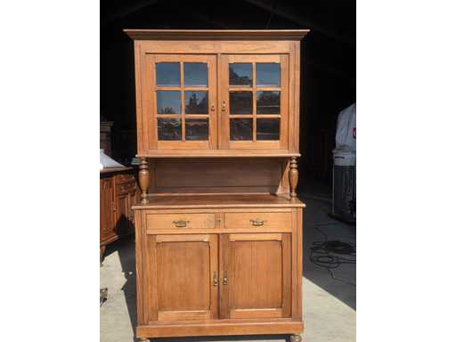 Vintage ladekast/vitrinekast