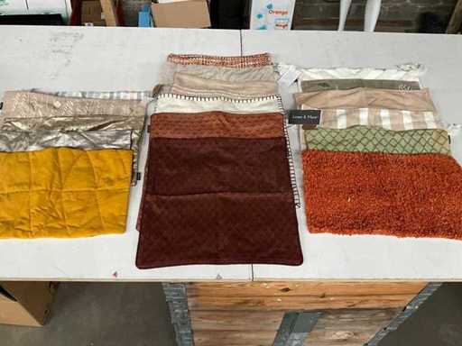 Linen & Plus Diverses housses décoratives pour coussins (17x)