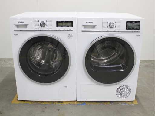 Siemens iQ800 iSensoric Waschmaschine & Siemens iQ800 iSensoric selbstreinigender Kondensator-Trockner
