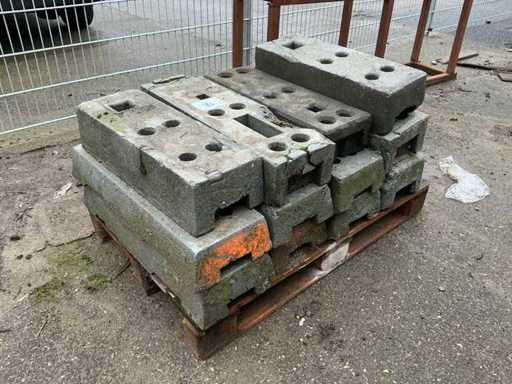 Plastik-Bauzaun-Fuß (12x)