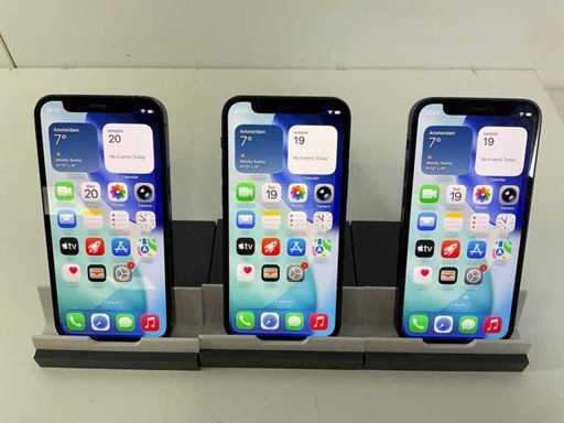 Apple iPhone 12 Mini - 64 GB - Negru / Albastru (3x)