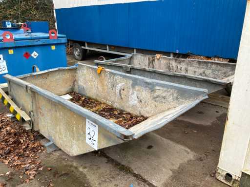 CraneContainer Debris tipping bucket (2x)