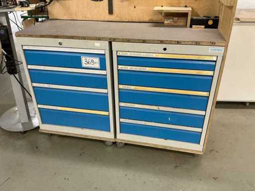 BEDRUNKA & HIRTH tool trolley with contents