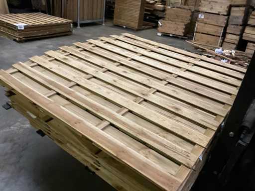 Impregnated spruce garden screen bar 180x180 cm (10x)